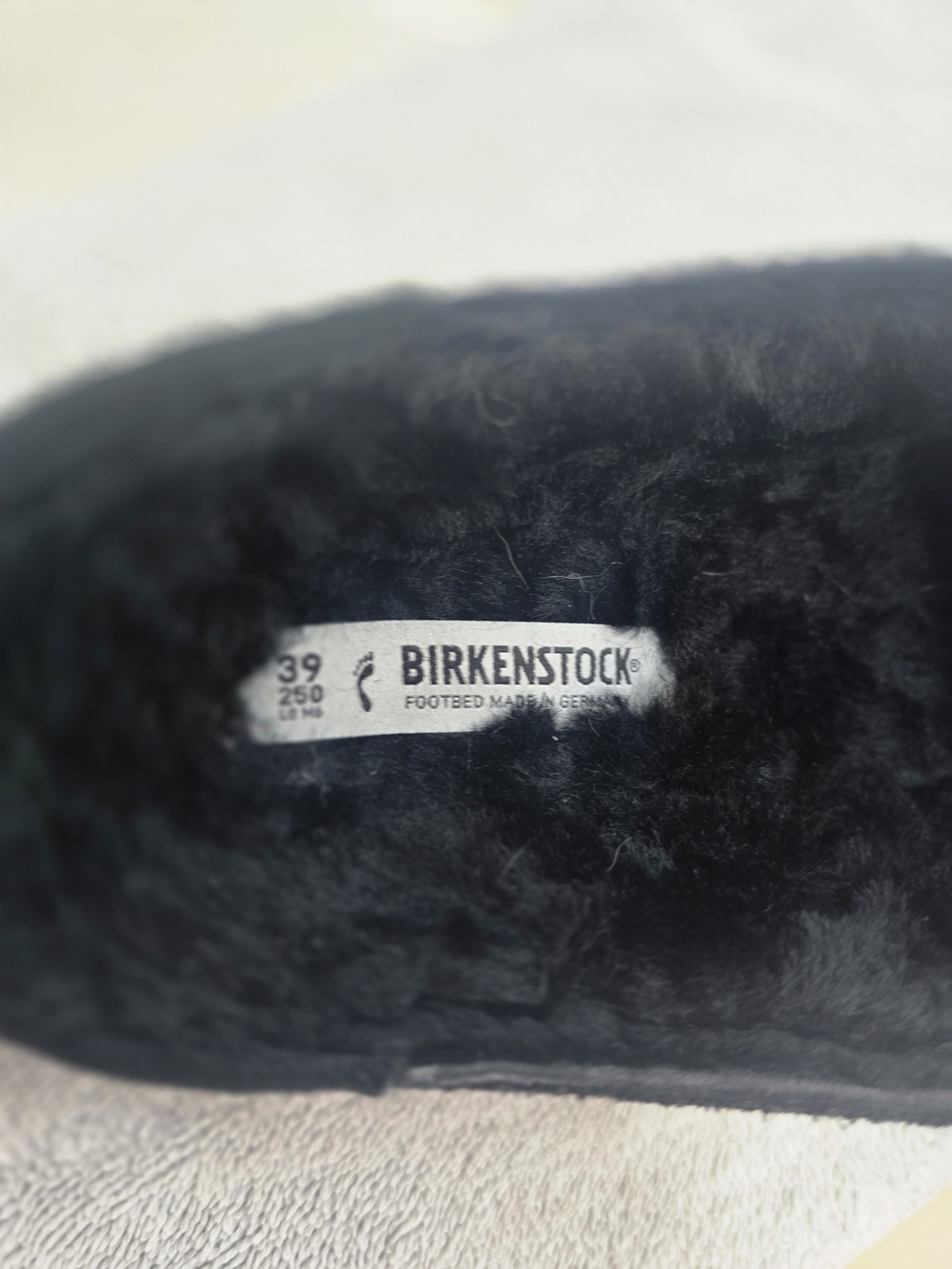Birkenstock Black Suede Women's Shearling Clog..NO BOX - Picture 3 of 4
